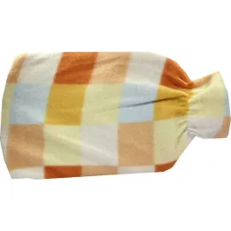 Heetwaterkruik rubber 2 l met fleece hoes, 1 stuk