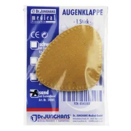 Ooglapje met elastische band zand, 1 st