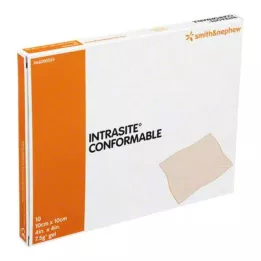 INTRASITE Conforme Gelcompr.10x10 cm, 10 stuks