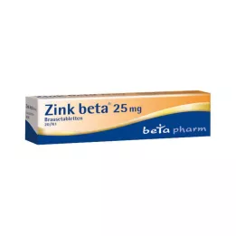 ZINK BETA 25 bruistabletten, 20 stuks