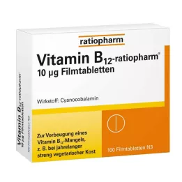 VITAMIN B12-RATIOPHARM 10 μg filmomhulde tabletten, 100 stuks