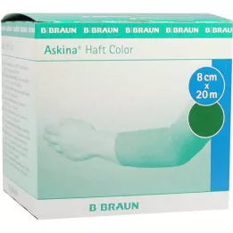 ASKINA pleister kleur 8 cmx20 m groen, 1 st