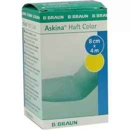 ASKINA pleister kleur 8 cmx4 m geel, 1 st