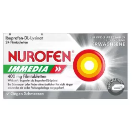 NUROFEN Immedia 400 mg filmomhulde tabletten, 24 stuks