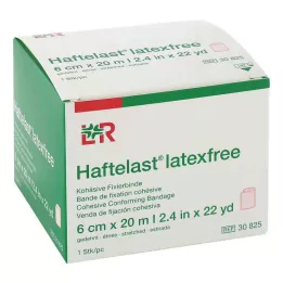 HAFTELAST Fixatieverband, cohesief, latexvrij, 6 cm x 20 m, crème, 1 stuk