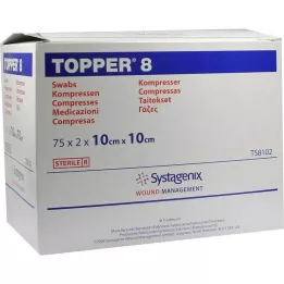 TOPPER 8 omvattende. 10x10 cm steriel, 75x2 st
