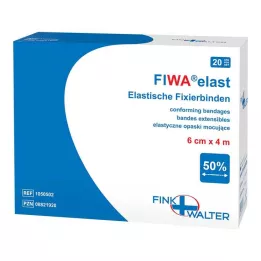 FIXIERBINDE elastiek 6 cmx4 m los, 1X20 st