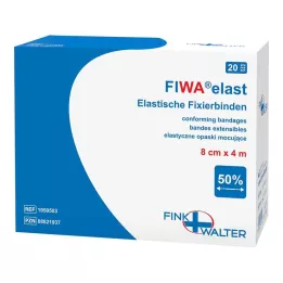 FIXIERBINDE elastiek 8 cmx4 m los, 1X20 st