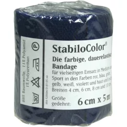 BORT Stabilocolor binding 6 cm blauw, 1 st