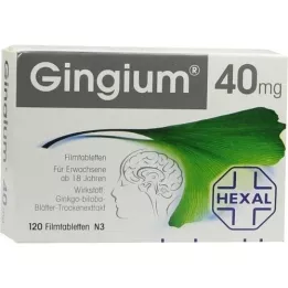 GINGIUM 40 mg film -gecoate tabletten, 120 st