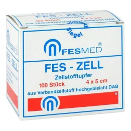ZELLSTOFFTUPFER FES ZELL 4x5 cm hoog, 100 st