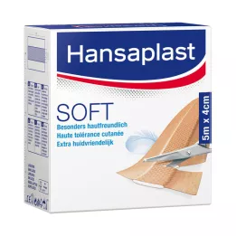 HANSAPLAST Zachte pleister 4 cmx5 m rol, 1 stuk
