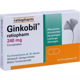 Ginkobil-ratiopharm 240 mg film gecoate tabletten, 30 st