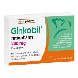 GINKOBIL-ratiopharm 240 mg filmomhulde tabletten, 30 stuks