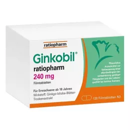 GINKOBIL-ratiopharm 240 mg filmomhulde tabletten, 120 stuks
