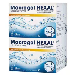 MACROGOL HEXAL plus elektrolyten Plv.z.H.e.L.z.E., 100 stuks