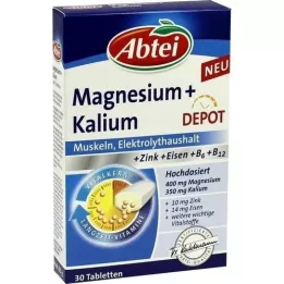 Abtei Magnesium + Pakassiumdepot Tabletten, 30 st