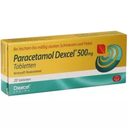 Paracetamol Dexcel 500 mg tabletten, 20 st