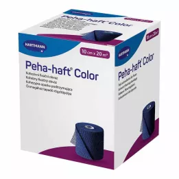 PEHA-HAFT Kleurfixatietape latexvrij 10 cm x 20 m blauw, 1 stuk