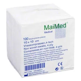 VLIESKOMPRESSEN 10x10 cm niet-steriel, 100 stuks
