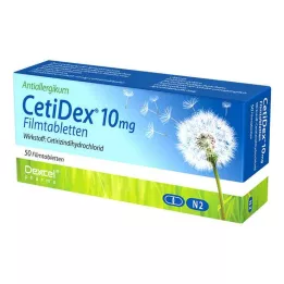 CETIDEX 10 mg filmomhulde tabletten, 50 stuks