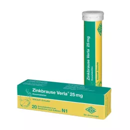 ZINKBRAUSE Verla 25 mg bruistabletten, 20 stuks