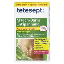 TETESEPT Maag-darm ontspanning kauwtabletten, 20 stuks