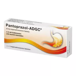 PANTOPRAZOL ADGC 20 mg maagsapresistente tabletten, 7 stuks