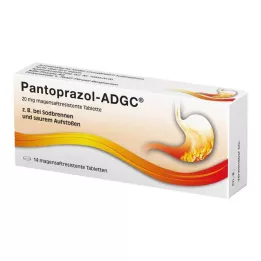 PANTOPRAZOL ADGC 20 mg maagsapresistente tabletten, 14 stuks