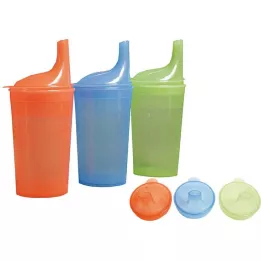 EINNEHMEBECHER zonder handvat met 2 deksels 4-12mm rood, 1 st
