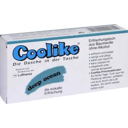 Coolike verfrissende handdoeken deep ocean, 5 st