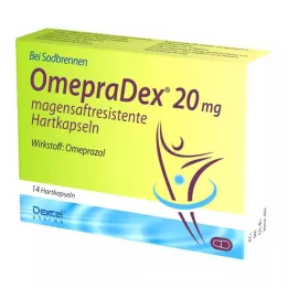 OMEPRADEX 20 mg maagsapresistente harde capsules, 14 stuks