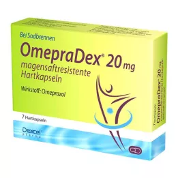 OMEPRADEX 20 mg maagsapresistente harde capsules, 7 stuks