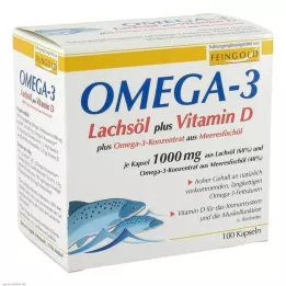 OMEGA-3 LACHSÖL plus Vit.D plus Omega-3 Conc. Capsules, 100 stuks