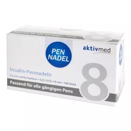 PEN-NADELN Universeel 8 canules 0,26x8 mm, 100 stuks