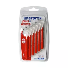 INTERPROX plus mini conische rode interdentale borstel, 6 stuks