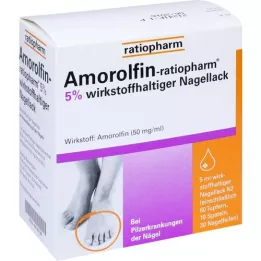 Amorolfin-ratiopharm 5% actief ingrediënt. Nagellak, 5 ml