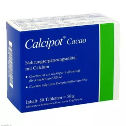 CALCIPOT Cacao kauwtabletten, 50 stuks