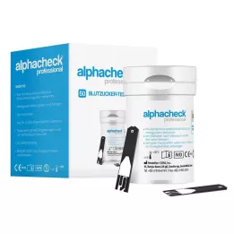 ALPHACHECK professionele bloedglucoseteststrips, 50 stuks