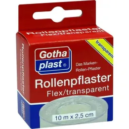Gothaplast rolpleister Flex trp.2,5 cm x 10 m, 1 stuk