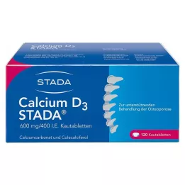 CALCIUM D3 STADA 600 mg/400 I.E. kauwtabletten, 120 stuks