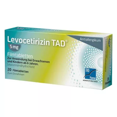LEVOCETIRIZIN TAD 5 mg filmomhulde tabletten, 20 stuks