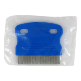 Nissen kam metaal blauw handvat, 1 st