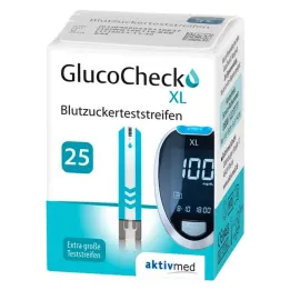 GlucoCheck XL bloedsuikerteststrips, 25 st