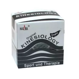 NASARA Kinesiologietape 5 cmx5 m zwart, 1 stuk