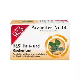 H&S Keel- en keelholte-theefilterzakjes, 20X2,5 g