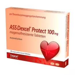 ASS Dexcel Protect 100 mg maagsapresistente tabletten, 50 stuks