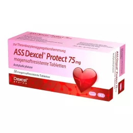 ASS Dexcel Protect 75 mg maagsapresistente tabletten, 50 stuks