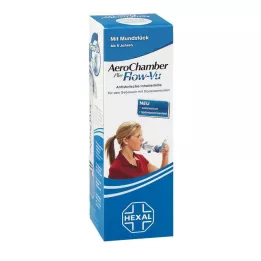 AEROCHAMBER met mondstuk volwassenen en kinderen vanaf 5 jaar blauw, 1 stuk