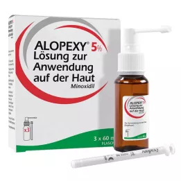 ALOPEXY 5% oplossing voor cutane toepassing, 3X60 ml